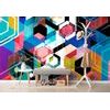 Samolepiaca tapeta abstrakcia geometrických tvarov