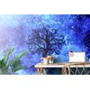Samolepiaca tapeta strom života s nádherným modrým pozadím