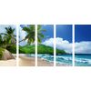 5-dielny obraz nádherné Seychely