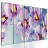 5-dielny obraz maľované fialky