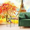 Samolepiaca tapeta pastelová maľba Eiffelovej veže