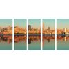 5-dielny obraz panoráma magického New Yorku