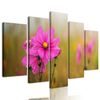 5-dielny obraz kvitnúce lúčne kvety