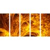 5-dielny obraz ohnivý strom