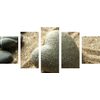 5-dielny obraz Zen kameň ako znak lásky