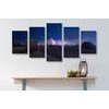 5-dielny obraz lúka a pohľad na hivezdy
