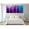 5-dielny obraz nádherné farby v abstraktnom prevedení