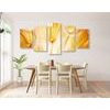 5-dielny obraz abstraktná púpava