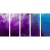 5-dielny obraz nádherné farby v abstraktnom prevedení