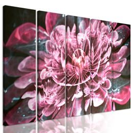 5-dielny obraz čaorvný lotosový kvet