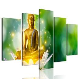 5-dielny obraz harmonický Budha