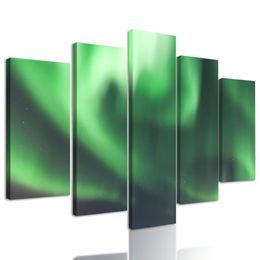 5-dielny obraz arktická polárna žiara