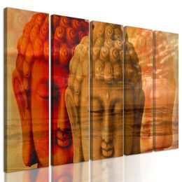 5-dielny obraz tri tváre Budhu