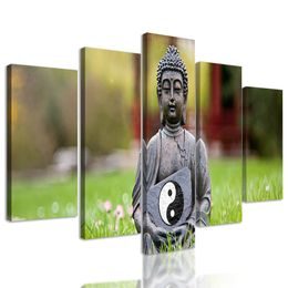 5-dielny obraz jin a jang