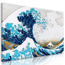 Obraz imitácia Veľkej vlny z Kanagawa - K. Hokusai