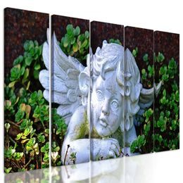 5-dielny obraz záhradný anjelik
