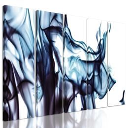 5-dielny obraz abstraktný dym
