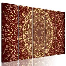 5-dielny obraz luxusná Mandala