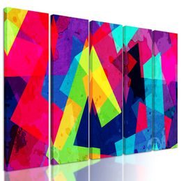5-dielny obraz abstraktné farebné vzory