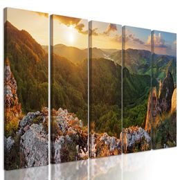 5-dielny obraz krásne slovenské hory