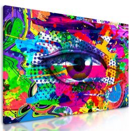 Obraz pop-art abstrakcia oka