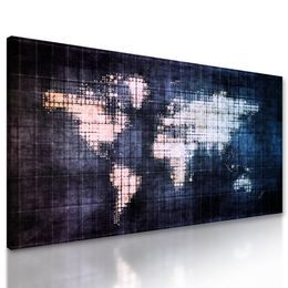 Obraz futuristická mapa sveta