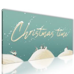 Obraz s nádherným nápisom - Christmas time