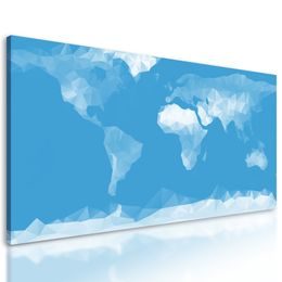 Obraz mapa sveta tvorená mnohouholníkmi