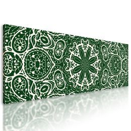 Obraz Mandala v zelenom štýle