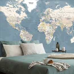 Samolepiaca tapeta podrobná moderná mapa
