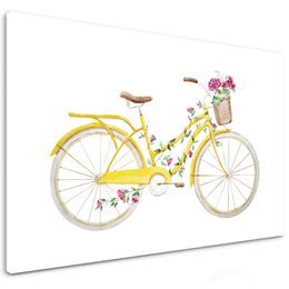 Obraz retro bicykel pokrytý kvetmi