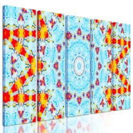 5-dielny obraz nevšedná mandala