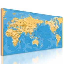 Obraz mapa sveta v nevšednom prevedení