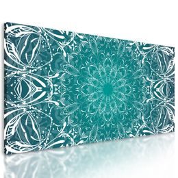 Obraz Mandala v modro-zelenom prevedení