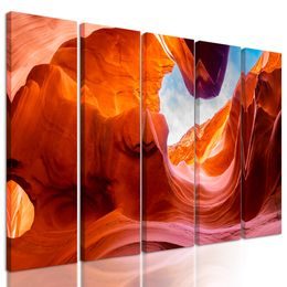 5-dielny obraz jedinečnosť Antelope Canyonu