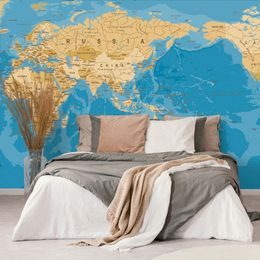 Samolepiaca tapeta mapa sveta v nevšednom prevedení