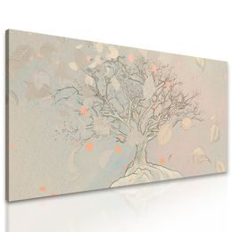 Obraz umelecká maľba jesenného stromu