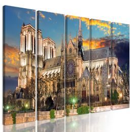 5-dielny obraz Notre Dame pýcha paríža