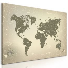 Obraz vintage mapa