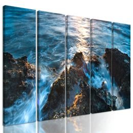 5-dielny obraz magický morský odliv