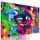 5-dielny obraz pop-art abstrakcia oka