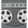 Fototapeta čiernobiele retro filmové pásy