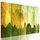 5-dielny obraz zelené maľované stromy