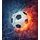 Tapeta futbalová lopta s abstraktným pozadím