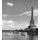 Fototapeta čiernobiely pohľad na dominantu Paríža