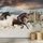 Očarujúca samolepiaca tapeta stádo cválajúcich koní