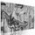 5-dielny obraz čiernobiela umelecká abstrakcia