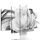 5-dielny obraz luxusný kvet s perlami v čiernobielom prevedení