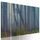 5-dielny obraz les zaliaty hmlou v čiernobielom prevedení