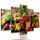 5-dielny obraz spleť čerstvej zeleniny a ovocia